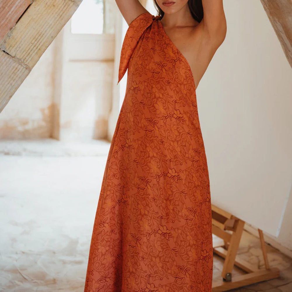 hannah ann orange dress Hannah Ann Sluss