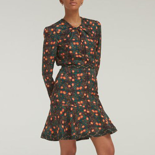 Saloni Claudia Short Dress Akina Onyx / 8 / Self: 100% SILK/LINING: 100% Polyester Saloni Claudia Short Dress Akina Onyx / 8 / Self: 100% SILK/LINING: 100% Polyester
