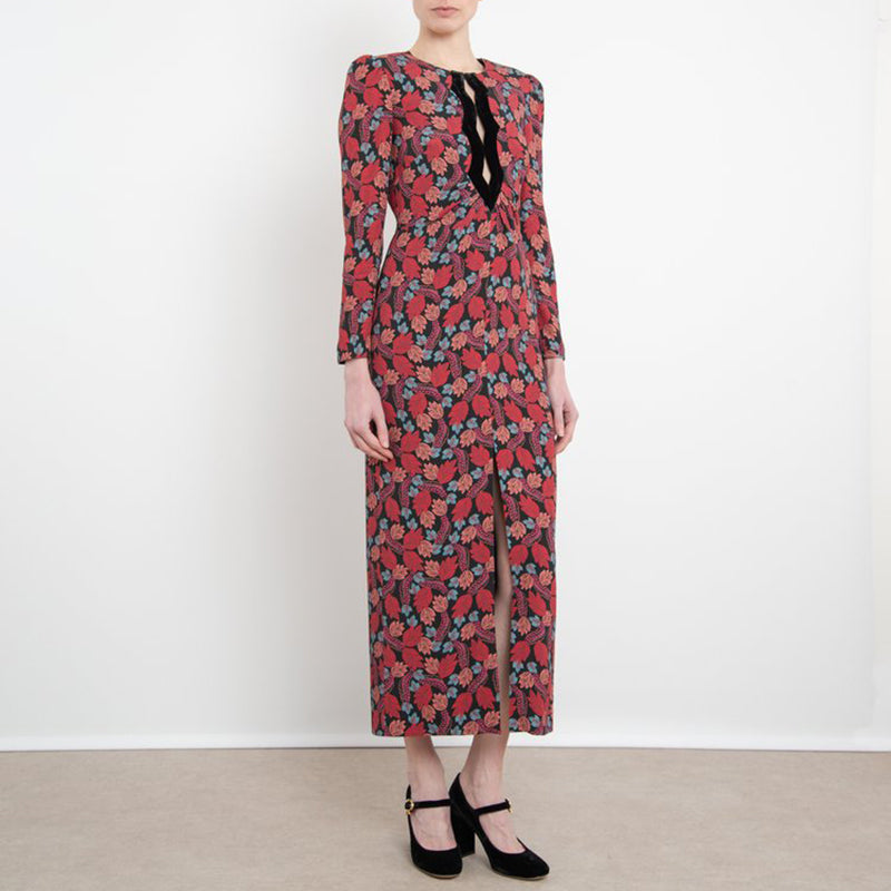 SALONI JINX-C DRESS ROUGE / 4 / SELF: 95% VISCOSE-5% ELASTANE/LINING: 100% POLYESTER SALONI JINX-C DRESS ROUGE / 4 / SELF: 95% VISCOSE-5% ELASTANE/LINING: 100% POLYESTER