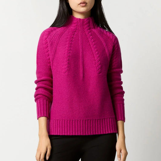 ANN MASHBURN FUNNEL NECK SWEATER