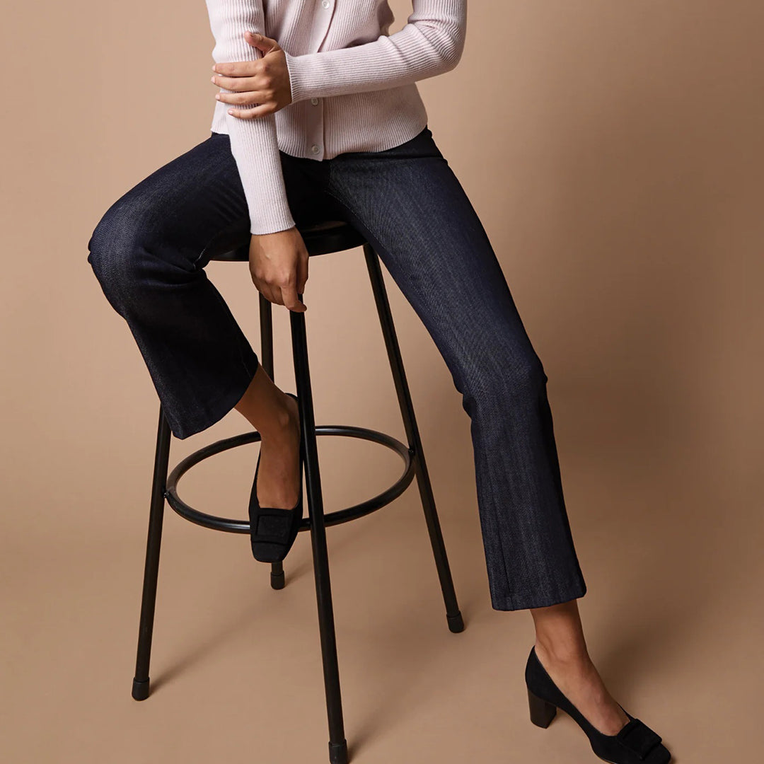 ANN MASHBURN FAYE FLARE CROP PANT