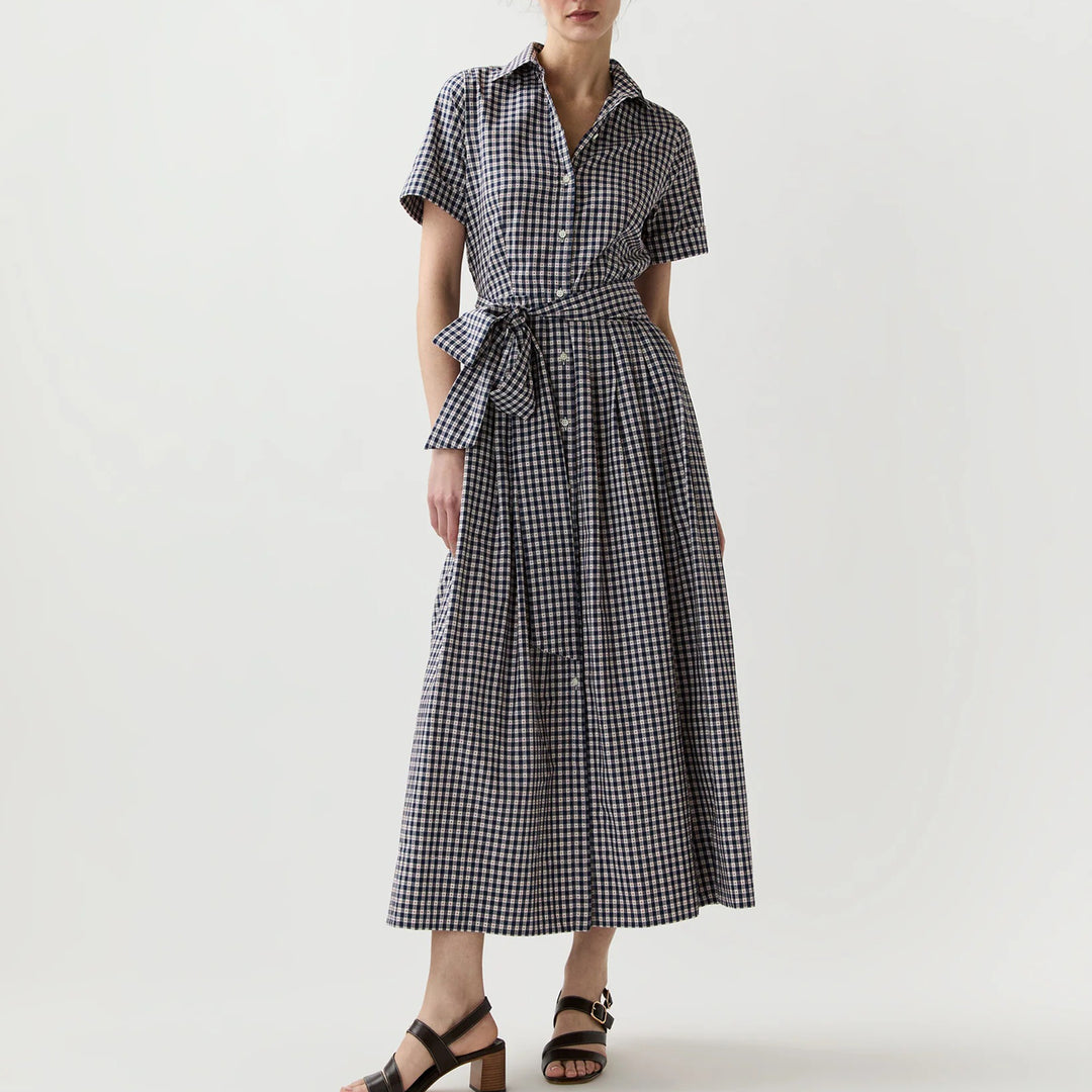 ANN MASHBURN SHORT SLEEVE CLASSIC SHIRTWAIST DRESS