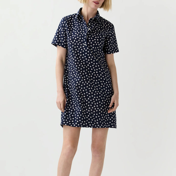 ANN MASHBURN SHORT SLEEVE POPOVER DRESS