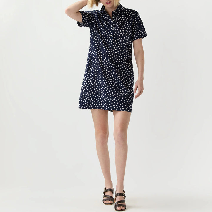 ANN MASHBURN SHORT SLEEVE POPOVER DRESS