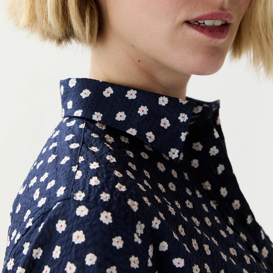 ANN MASHBURN SHORT SLEEVE POPOVER DRESS