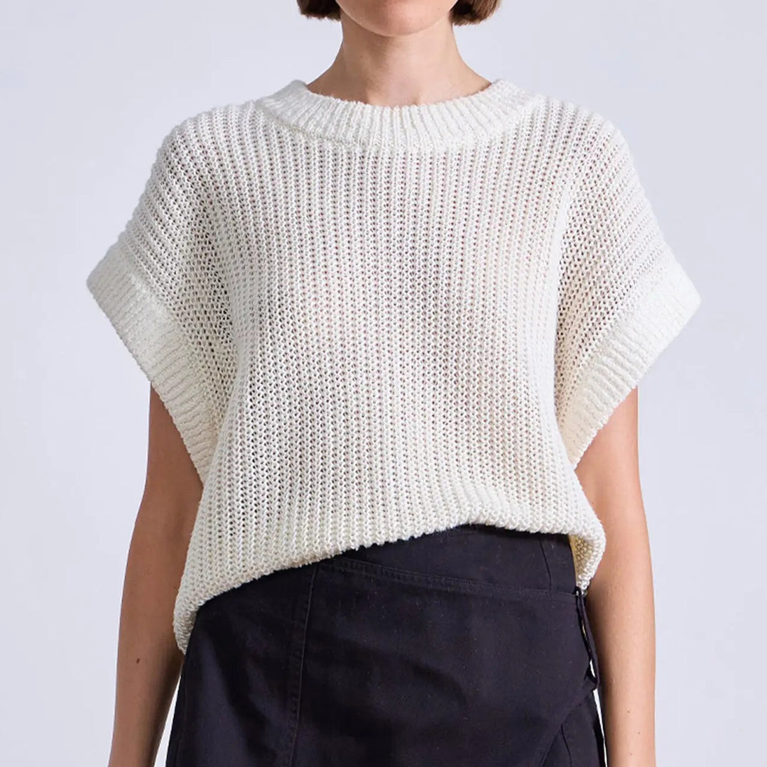 APIECE APART OLIVA LINEN VEST