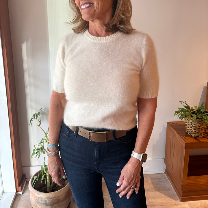 AUTUMN CASHMERE CROPPED SHORT SLEEVE CREW