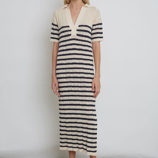 ELEVEN SIX EMMIE STRIPE DRESS