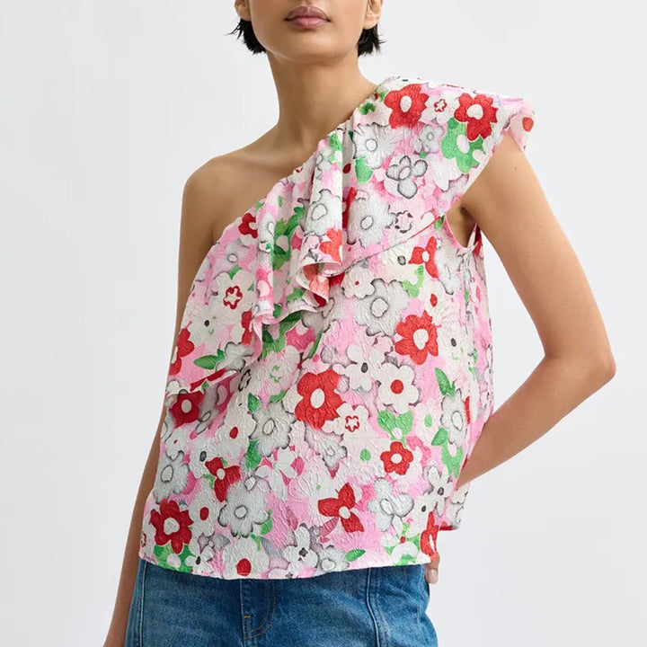 ESSENTIEL ANTWERP JILAND RUFFLE TOP