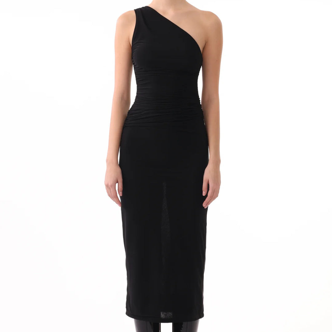 jason wu black dress Jason Wu black satin long dress