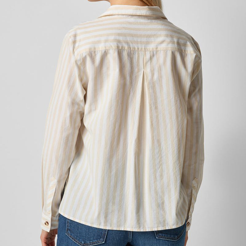 LILLA P STRIPED BUTTON DOWN