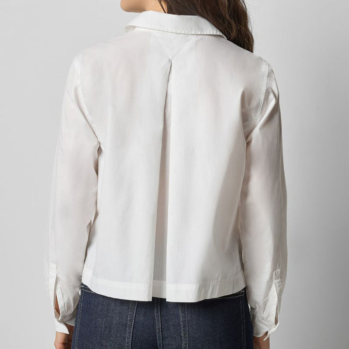 LILLA P SPLITNECK COLLARED SHIRT