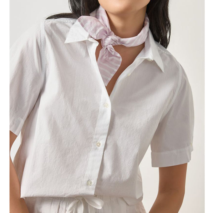 LILLA P FOLDED SLEEVE BUTTON DOWN