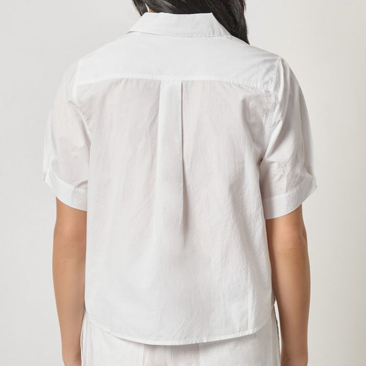 LILLA P FOLDED SLEEVE BUTTON DOWN