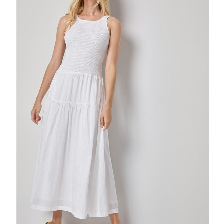 LILLA P SMOCKED BODICE MAXI