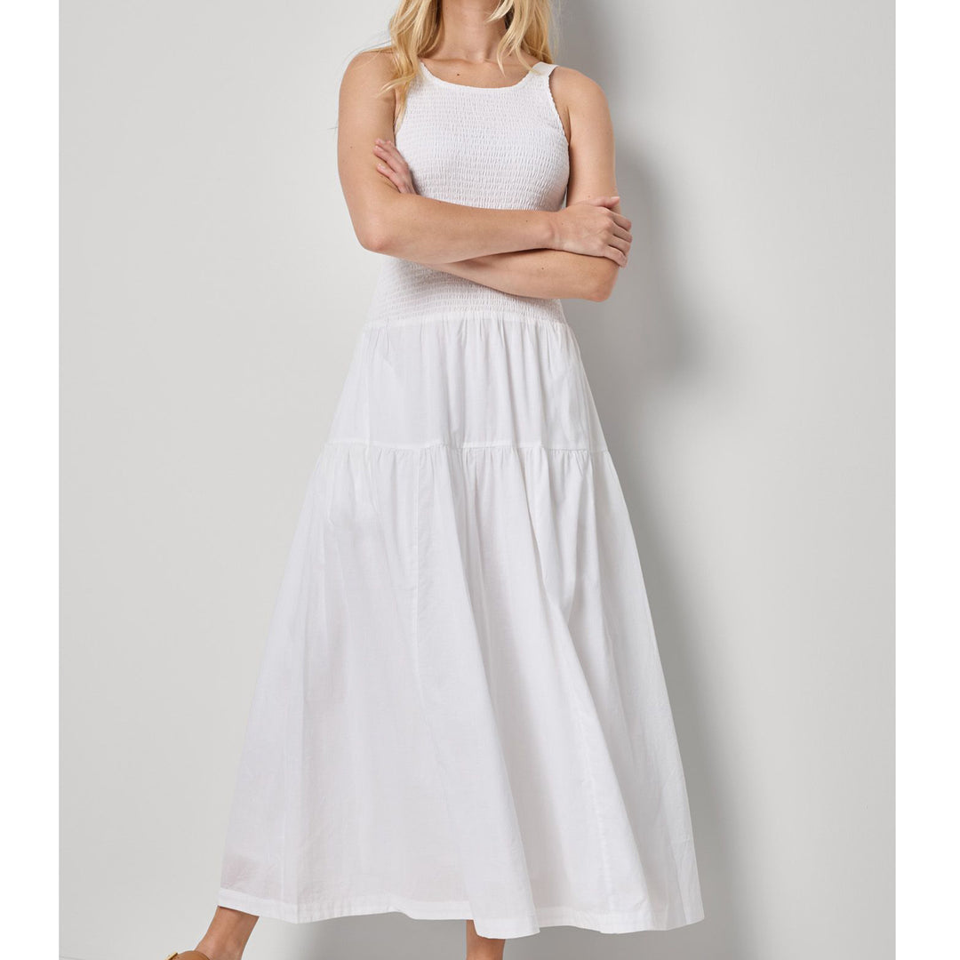 LILLA P SMOCKED BODICE MAXI