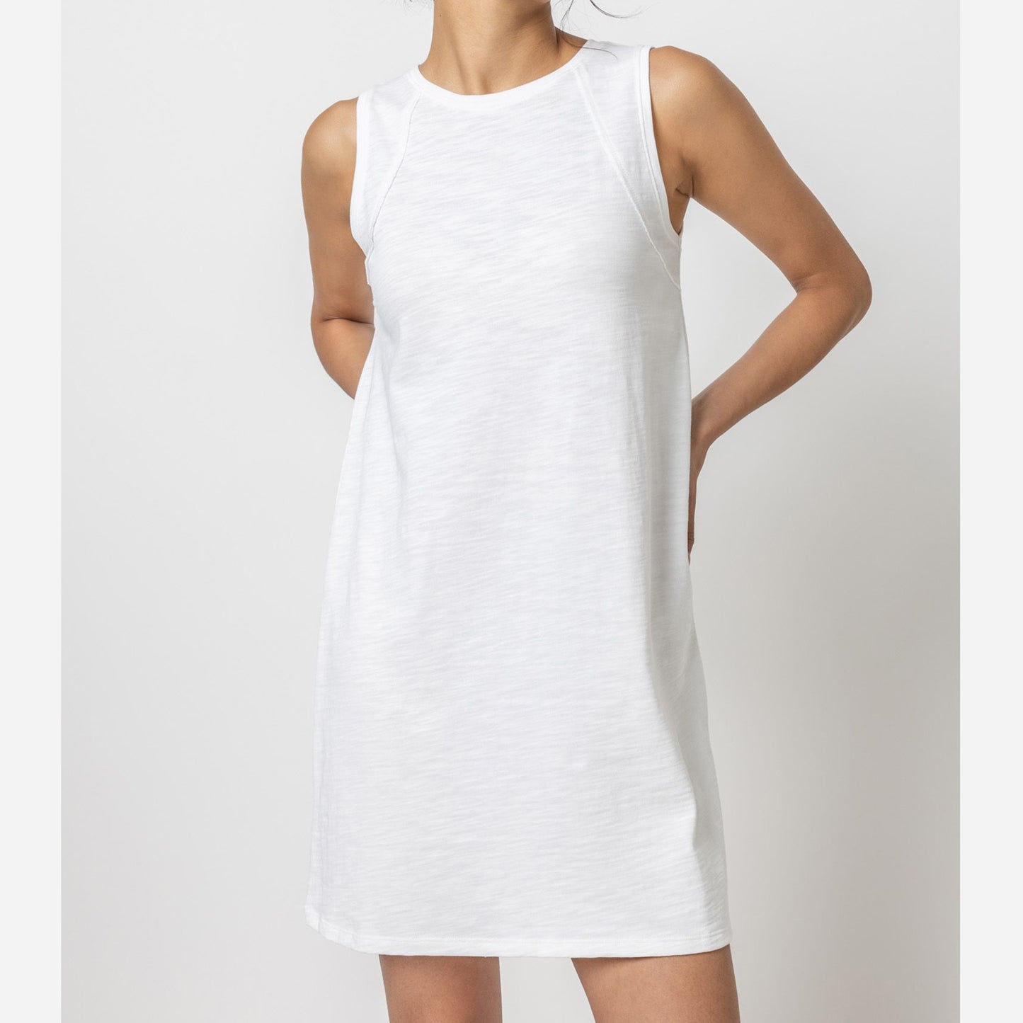 LILLA P SEAMED TANK DRESS