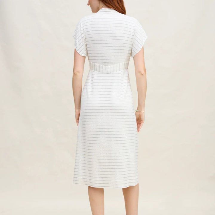 MARGARET O'LEARY LILY TIE FRONT DRESS