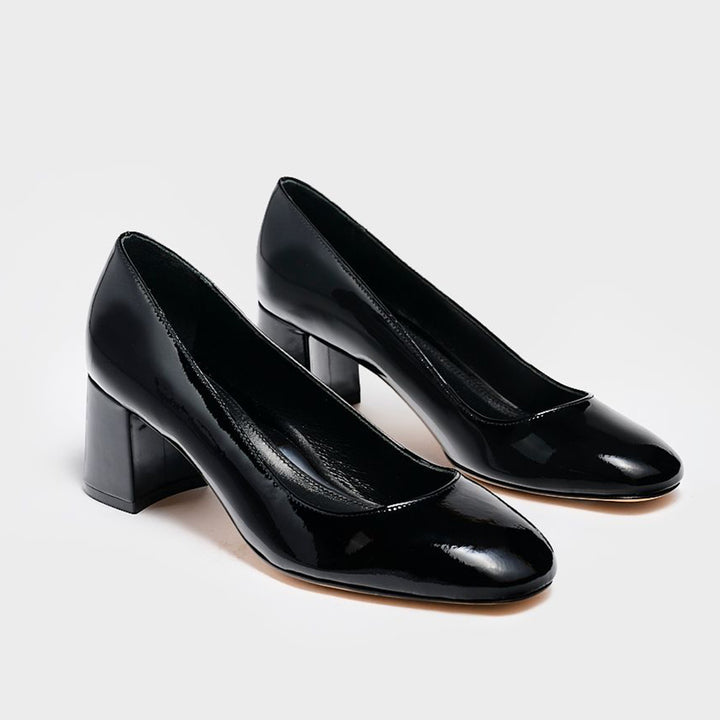 MARION PARKE BLOCK HEEL PUMP 60