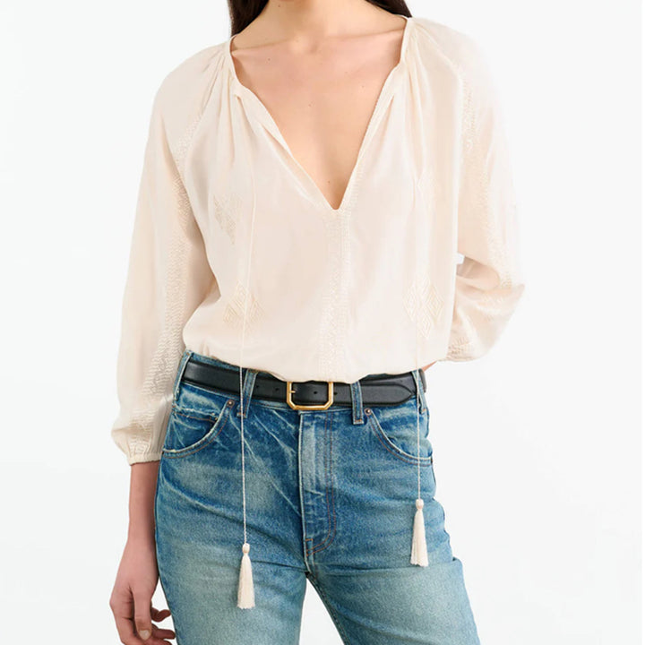 NILI LOTAN CRISTO SILK BLOUSE