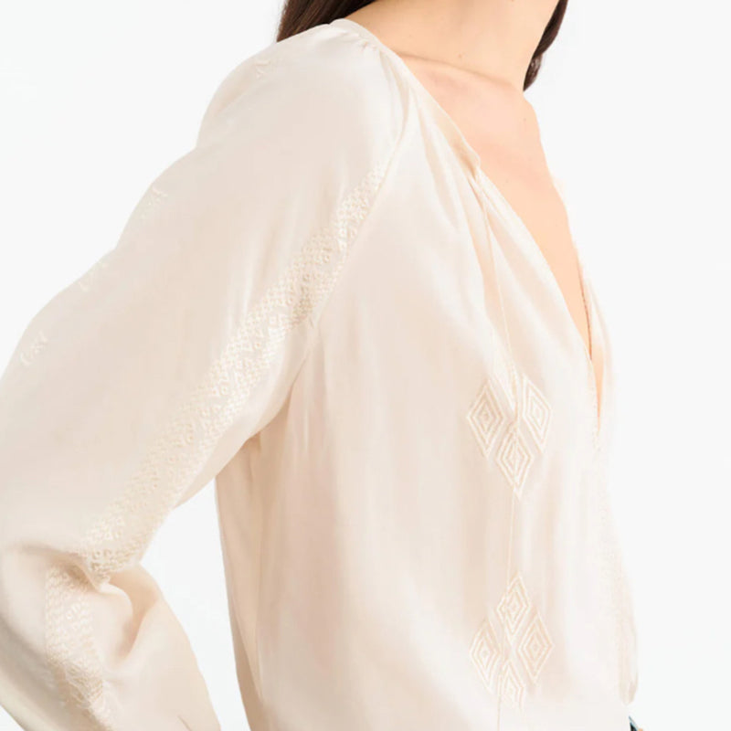 NILI LOTAN CRISTO SILK BLOUSE