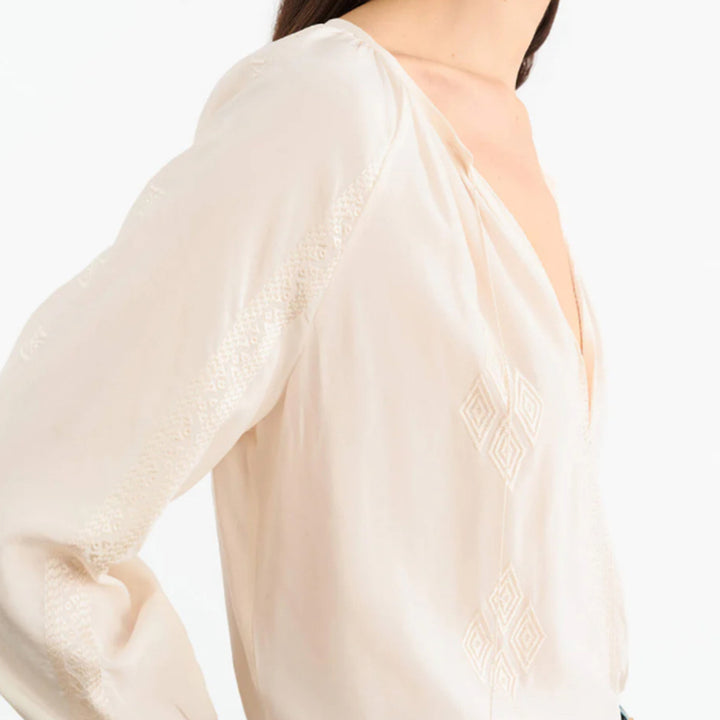 NILI LOTAN CRISTO SILK BLOUSE