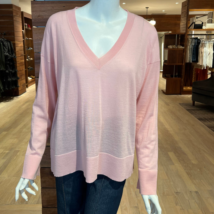 ROBERTO COLLINA MERINO LONG SLEEVE V-NECK