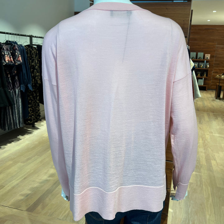 ROBERTO COLLINA MERINO LONG SLEEVE V-NECK