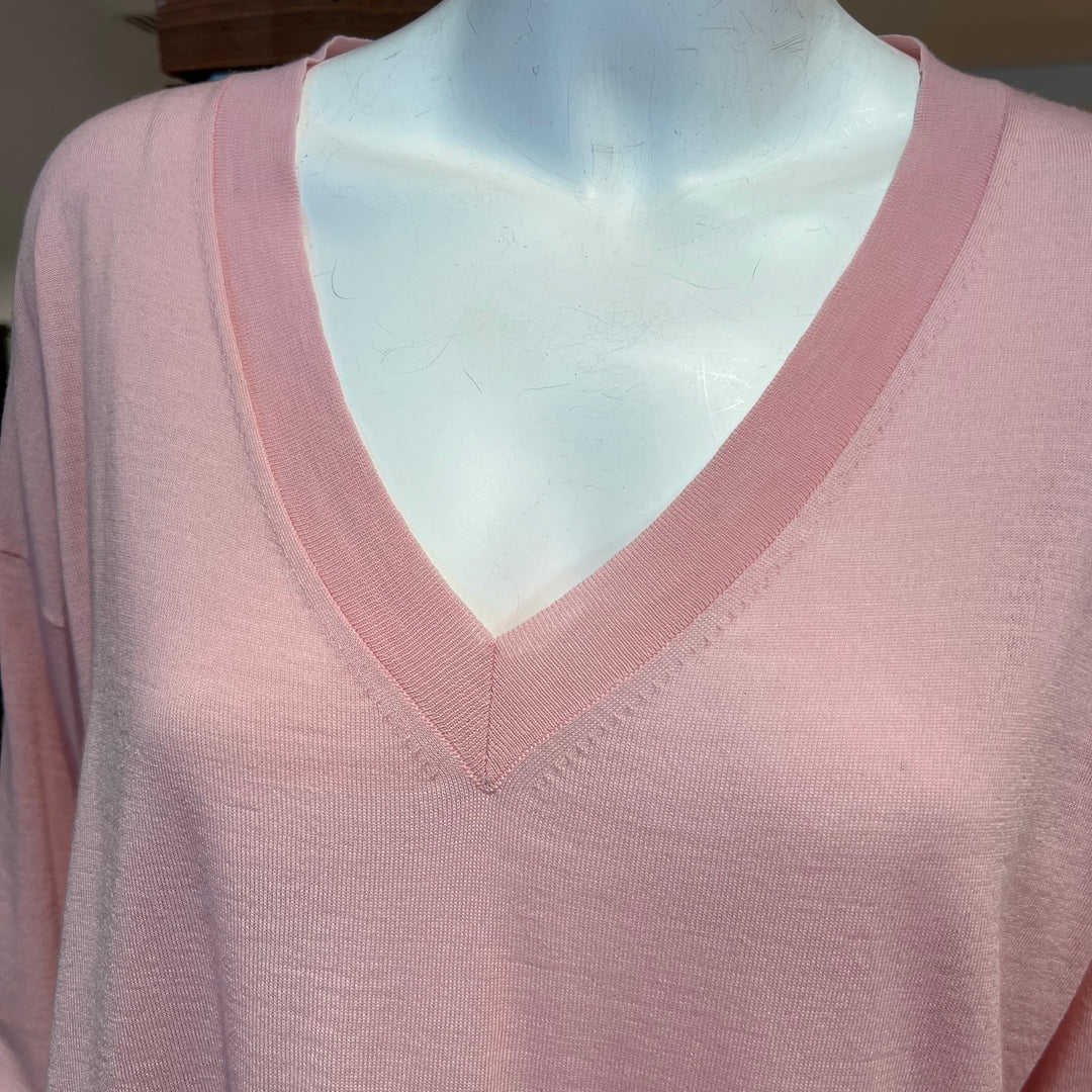 ROBERTO COLLINA MERINO LONG SLEEVE V-NECK