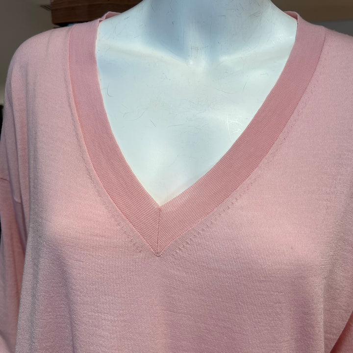ROBERTO COLLINA MERINO LONG SLEEVE V-NECK
