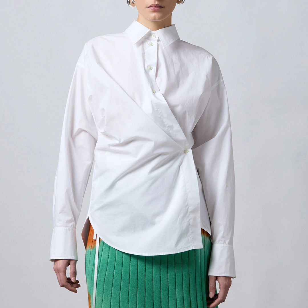 ROBERTO COLLINA WRAP BLOUSE