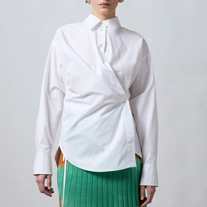 ROBERTO COLLINA WRAP BLOUSE