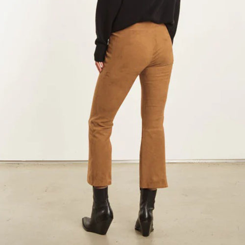 SPRWMN SUEDE CROP FLARE
