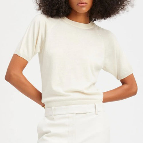 SPRWMN SHORT SLEEVE RAGLAN SWEATER