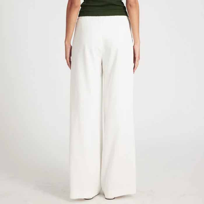 SPRWMN WIDE LEG PINTUCK TROUSER