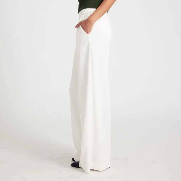 SPRWMN WIDE LEG PINTUCK TROUSER