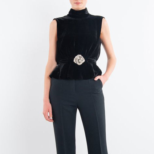 SALONI FLEUR VELVET TOP
