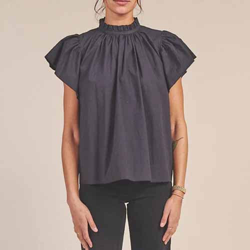 TROVATA CARLA HIGHNECK SHIRT