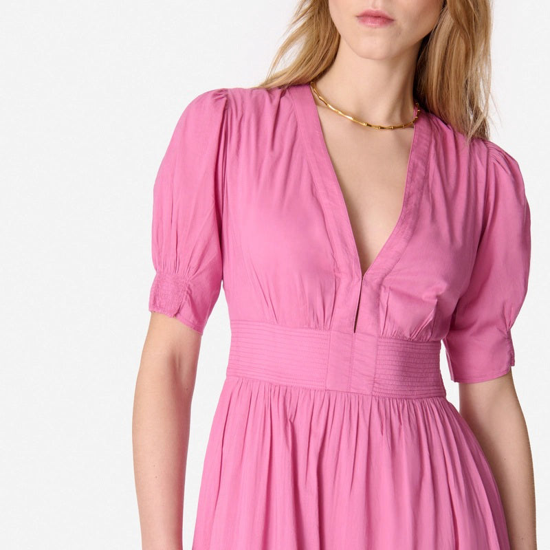 vanessa bruno pink dress Vanessa Bruno Pink Silk Maxi Dress Size 42 IT