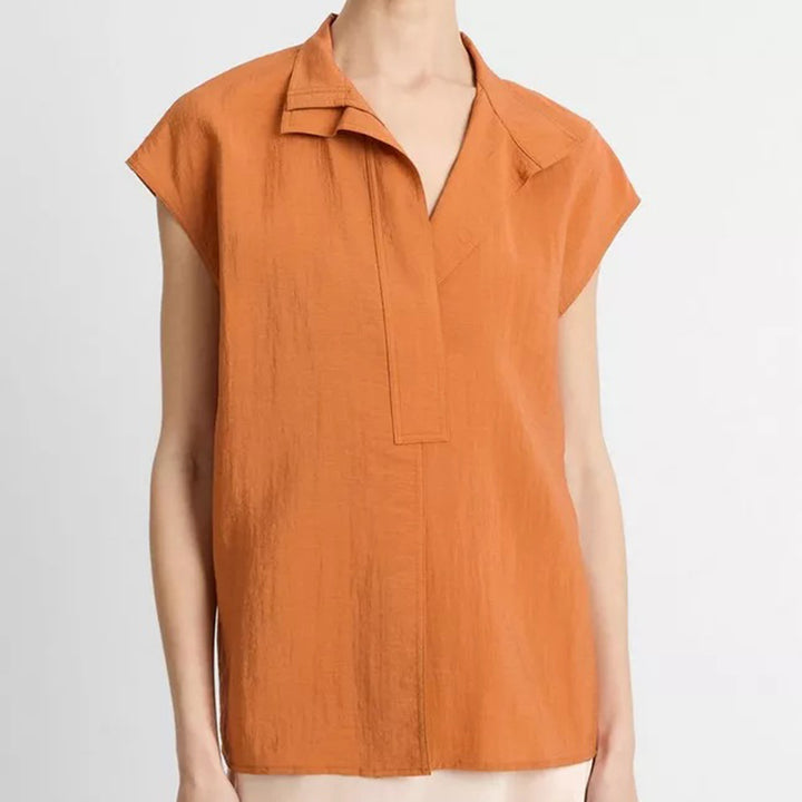 VINCE CAP SLEEVE BLOUSE