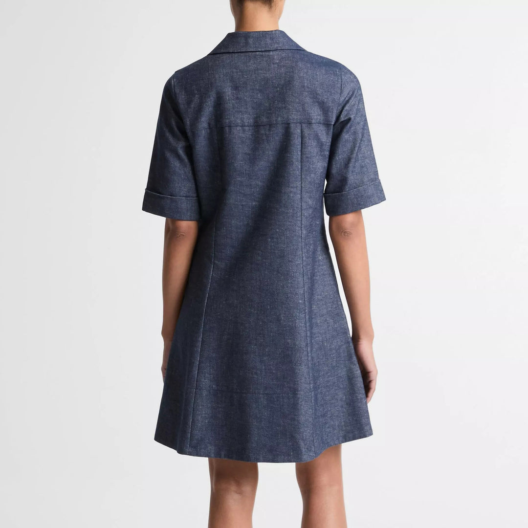 VINCE ALINE SHORT SLEEVE DRESS