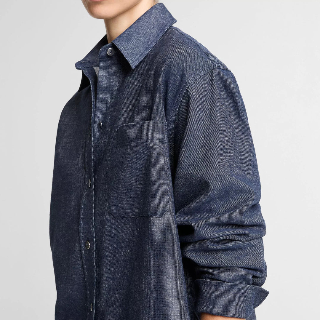 VINCE CROPPED LONG SLEEVE SHIRT
