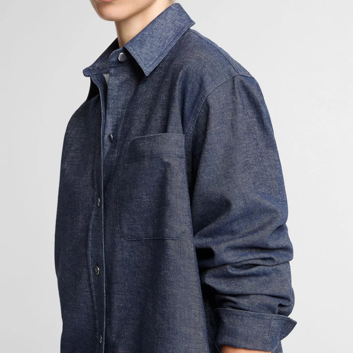 VINCE CROPPED LONG SLEEVE SHIRT