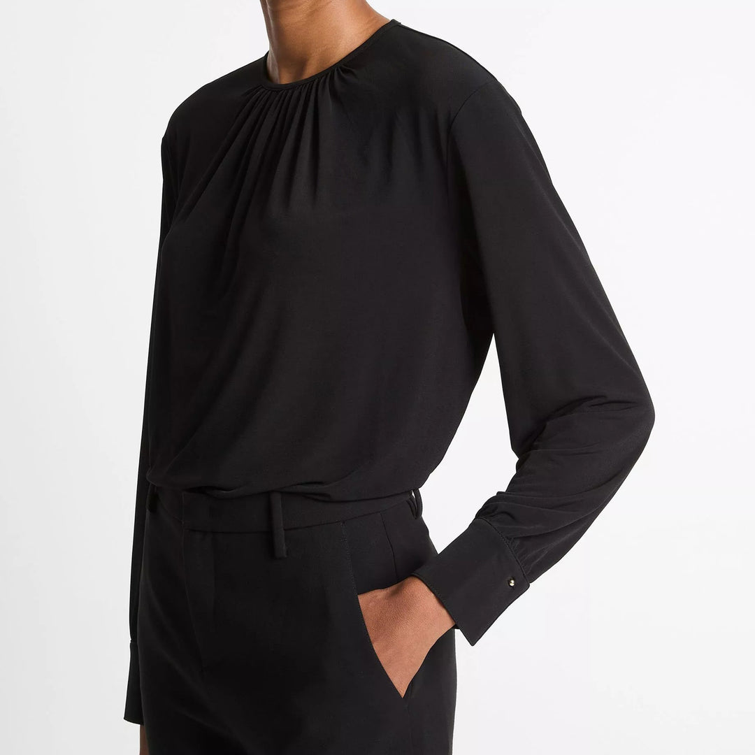 VINCE SOFT GATHERED BLOUSE