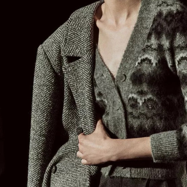 VINCE DOUBLE BREASTED COAT