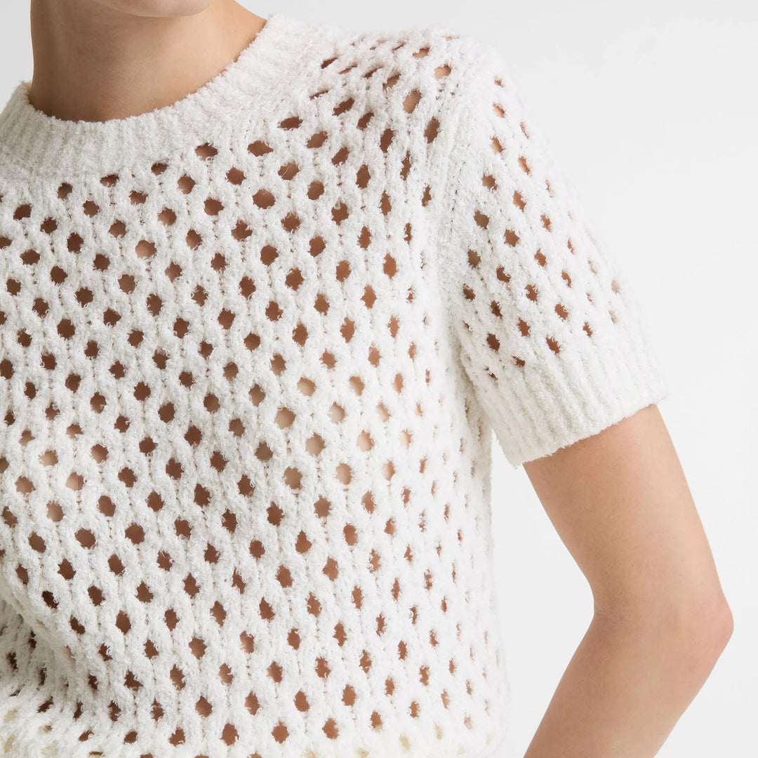 VINCE HONEYCOMB BOXY TEE