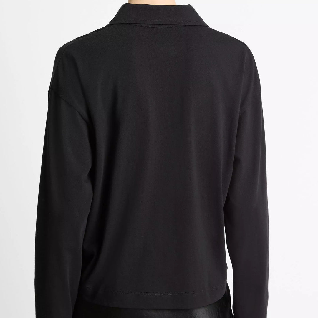 VINCE EASY LONG SLEEVE POLO