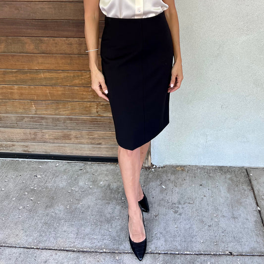 VINCE SEAMED FRONT PENCIL SKIRT