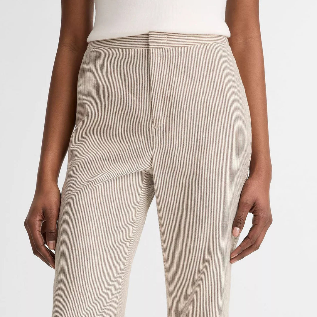VINCE STRIPE CROP FLARE