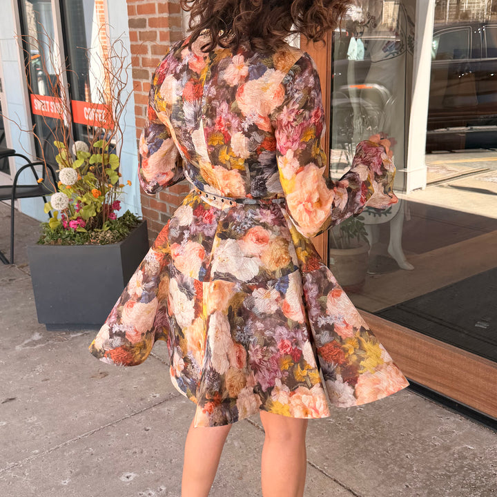 ZIMMERMANN ALCHEMY PEPLUM MINI DRESS